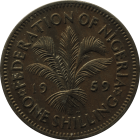 1 szyling 1959 nigeria a